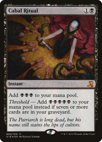 Cabal Ritual trading card from From the Vault: Lore Cabal Ritual - From the Vault: Lore Magic: The Gathering trading card