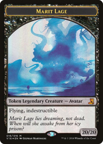 Marit Lage Token trading card from From the Vault: Lore Marit Lage Token - From the Vault: Lore Magic: The Gathering trading card