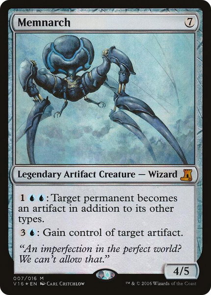 Memnarch trading card from From the Vault: Lore Memnarch - From the Vault: Lore Magic: The Gathering trading card
