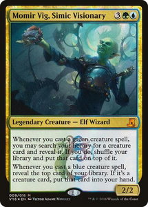 Momir Vig, Simic Visionary - From the Vault: Lore (V16) #9 - Mythic Rare Magic: The Gathering Trading Card