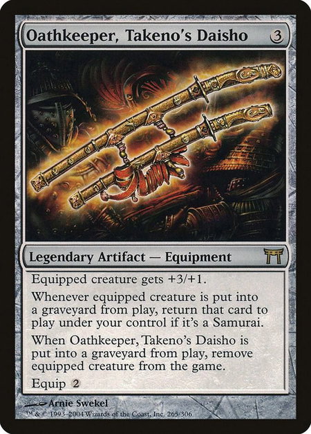 Oathkeeper, Takeno's Daisho - Champions of Kamigawa Magic: The Gathering trading card