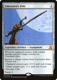 Umezawa's Jitte - From the Vault: Lore (V16) #14 - Mythic Magic: The Gathering Trading Card