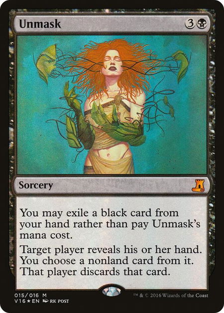 Unmask - From the Vault: Lore Magic: The Gathering trading card