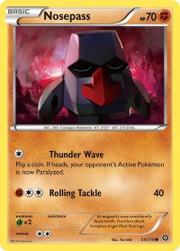 Nosepass - XY - Steam Siege (STS) #54/114 - Common Pokémon Trading Card