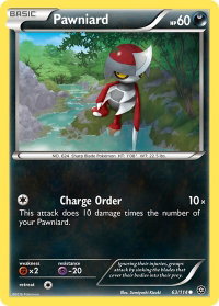 Pawniard - XY - Steam Siege (STS) #63/114 - Common Pokémon Trading Card