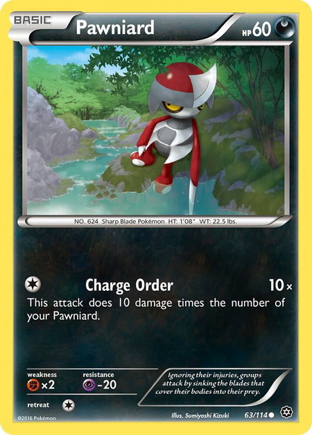 Pawniard - XY - Steam Siege Pokémon trading card