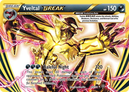 Yveltal BREAK - XY - Steam Siege Pokémon trading card