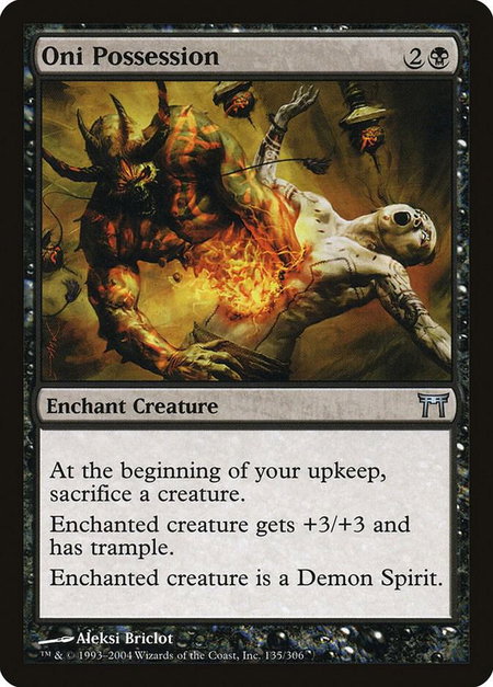 Oni Possession - Champions of Kamigawa Magic: The Gathering trading card