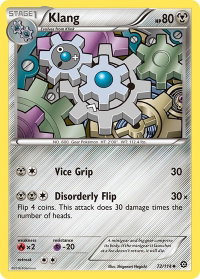 Klang - XY - Steam Siege (STS) #72/114 - Uncommon Pokémon Trading Card