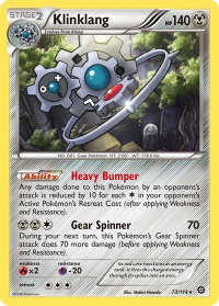 Klinklang - XY - Steam Siege (STS) #73/114 - Holo Rare Pokémon Trading Card