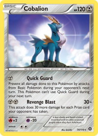 Cobalion - XY - Steam Siege (STS) #74/114 - Rare Pokémon Trading Card