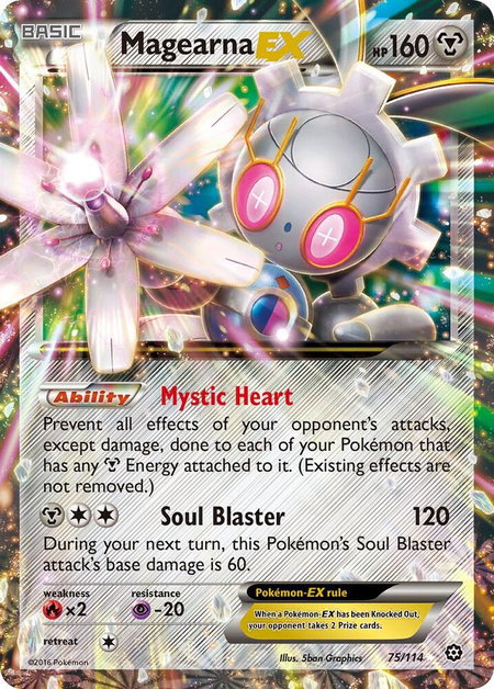 Magearna EX - XY - Steam Siege Pokémon trading card