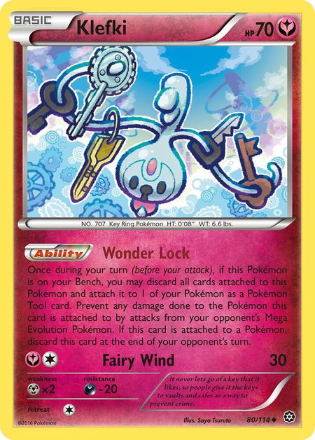 Klefki - XY - Steam Siege Pokémon trading card