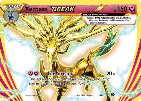 Xerneas BREAK - XY - Steam Siege Pokémon trading card