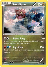 Druddigon - XY - Steam Siege (STS) #83/114 - Rare Pokémon Trading Card