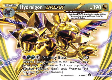 Hydreigon BREAK - XY - Steam Siege Pokémon trading card