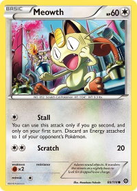 Meowth - XY - Steam Siege (STS) #88/114 - Common Pokémon Trading Card