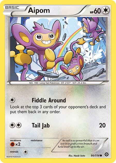 Aipom - XY - Steam Siege Pokémon trading card