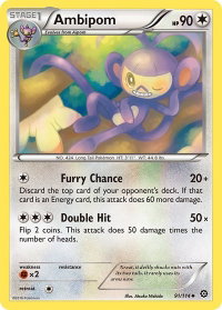Ambipom - XY - Steam Siege (STS) #91/114 - Uncommon Pokémon Trading Card