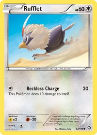 Rufflet - XY - Steam Siege (STS) #92/114 - Common Pokémon Trading Card