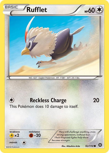 Rufflet - XY - Steam Siege Pokémon trading card