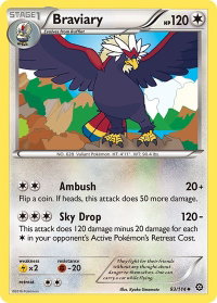 Braviary - XY - Steam Siege (STS) #93/114 - Uncommon Pokémon Trading Card