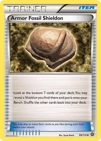 Armor Fossil Shieldon - XY - Steam Siege (STS) #98/114 - Uncommon Pokémon Trading Card