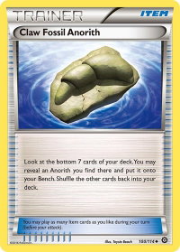 Claw Fossil Anorith - XY - Steam Siege (STS) #100/114 - Uncommon Pokémon Trading Card