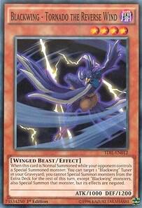 Blackwing - Tornado the Reverse Wind - The Dark Illusion YuGiOh trading card