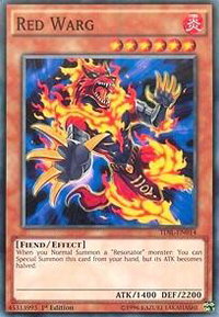Red Warg - The Dark Illusion (TDIL) #TDIL-EN014 - Common / Short Print YuGiOh Trading Card