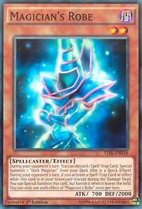 Magician's Robe - The Dark Illusion YuGiOh trading card