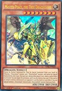 Master Peace, the True Dracoslayer - The Dark Illusion YuGiOh trading card