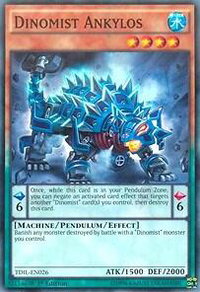 Dinomist Ankylos - The Dark Illusion (TDIL) #TDIL-EN026 - Common / Short Print YuGiOh Trading Card