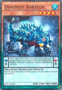 Dinomist Ankylos - The Dark Illusion YuGiOh trading card
