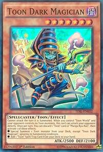 Toon Dark Magician trading card from The Dark Illusion Toon Dark Magician - The Dark Illusion YuGiOh trading card
