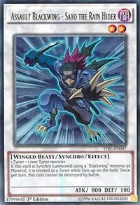 Assault Blackwing - Sayo the Rain Hider - The Dark Illusion (TDIL) #TDIL-EN047 - Rare YuGiOh Trading Card