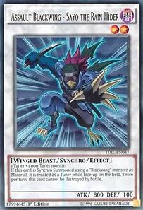 Assault Blackwing - Sayo the Rain Hider - The Dark Illusion YuGiOh trading card
