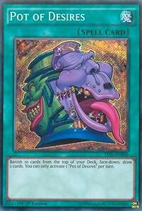 Pot of Desires - The Dark Illusion YuGiOh trading card