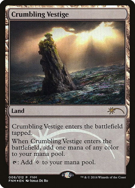 Crumbling Vestige - FNM Promos Magic: The Gathering trading card