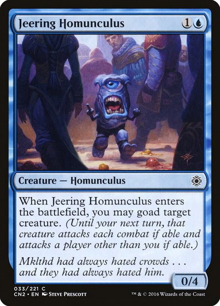 Jeering Homunculus - Conspiracy: Take the Crown Magic: The Gathering trading card