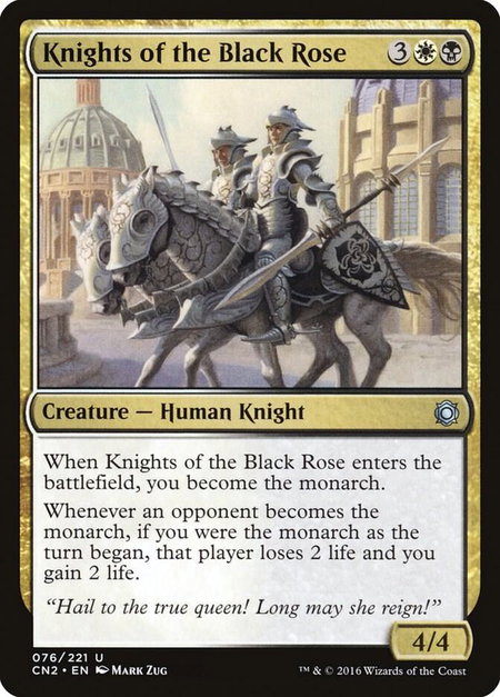 Knights of the Black Rose - Conspiracy: Take the Crown Magic: The Gathering trading card