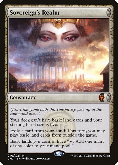 Sovereign's Realm - Conspiracy: Take the Crown Magic: The Gathering trading card