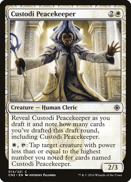 Custodi Peacekeeper - Conspiracy: Take the Crown Magic: The Gathering trading card