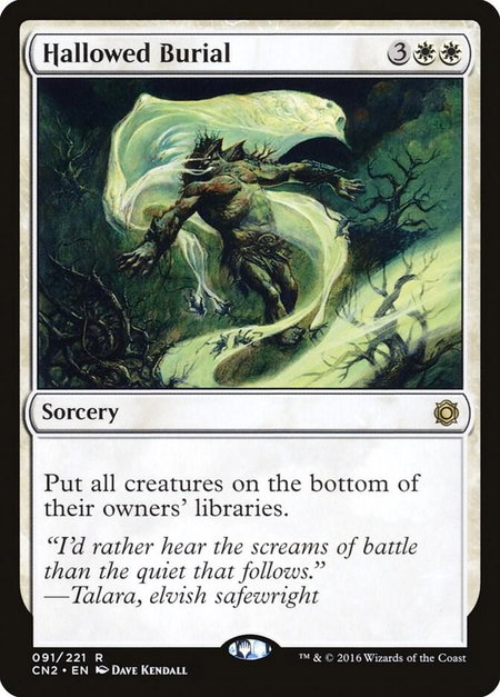 Hallowed Burial - Conspiracy: Take the Crown Magic: The Gathering trading card