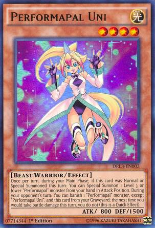 Performapal Uni - Dragons of Legend: Unleashed YuGiOh trading card