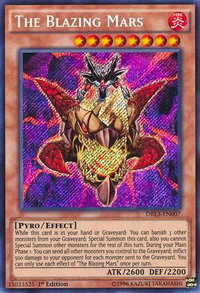 The Blazing Mars - Dragons of Legend: Unleashed (DRL3) #DRL3-EN007 - Secret Rare YuGiOh Trading Card