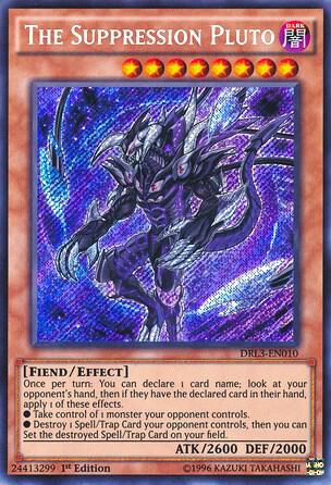 The Suppression Pluto - Dragons of Legend: Unleashed YuGiOh trading card