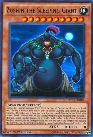Zushin the Sleeping Giant - Dragons of Legend: Unleashed YuGiOh trading card