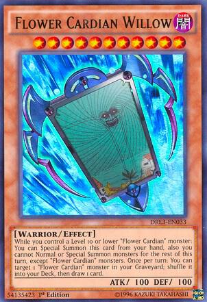 Flower Cardian Willow - Dragons of Legend: Unleashed YuGiOh trading card