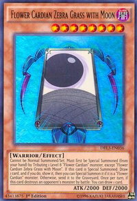 Flower Cardian Zebra Grass with Moon - Dragons of Legend: Unleashed (DRL3) #DRL3-EN036 - Ultra Rare YuGiOh Trading Card